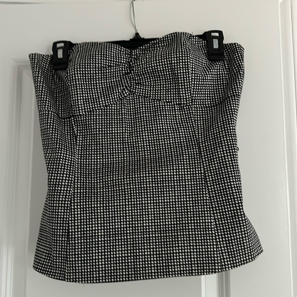 White House Black Market Strapless Corset Top